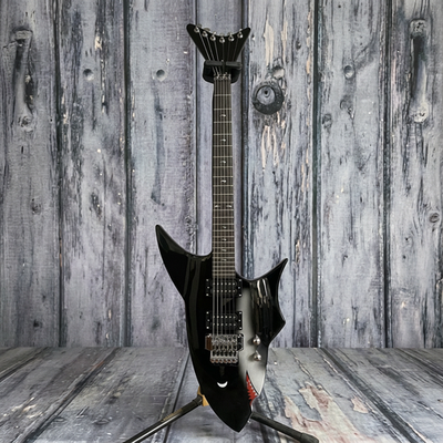 #ad 6 String Black Shark Electric Guitar Solid Body HH Pickup Chrome Hardware $237.15