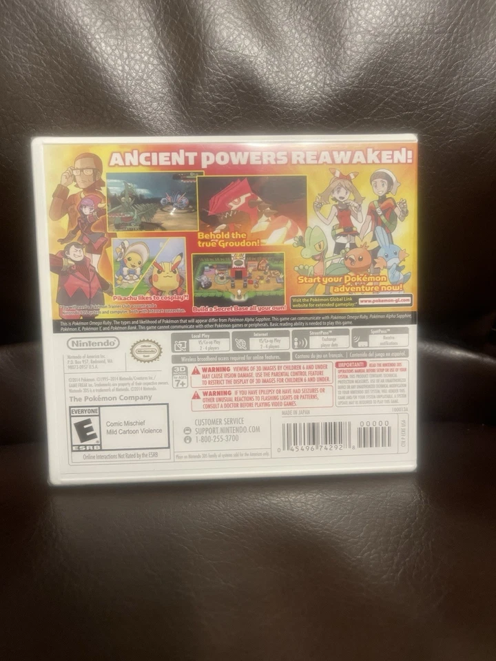 Pokemon Omega Rubí Nintendo 3DS Precintado Versión EE. UU. Primera Impresión Foto 2 de 4