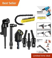 Ultimate Drill Extension Set: 17-Pcs with Flexible & Right Angle Accessories