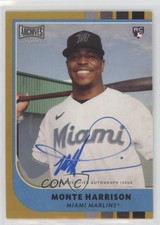 2021 Topps Archives Snapshots Gold Border 9/10 Monte Harrison #26 iw7