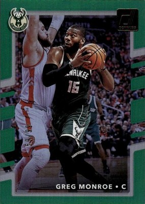 2017-18 Donruss #82 Greg Monroe Holo Green Laser #/99