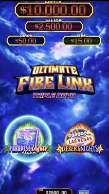 Ultimate Fire Link Triple Nova 2/1  - SG Light & Wonder  - HET Game Board
