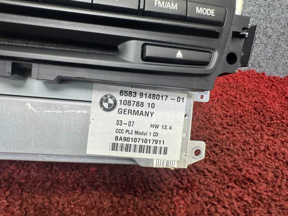 Unidad principal CCC navegación reproductor de CD radio DVD BMW 2006-2008 E90 E92 E93 OEM 65K Foto 4 de 4