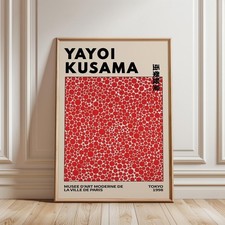 Yayoi Kusama Polka Dot Poster Japanese Modern Art Print Tokyo 1998