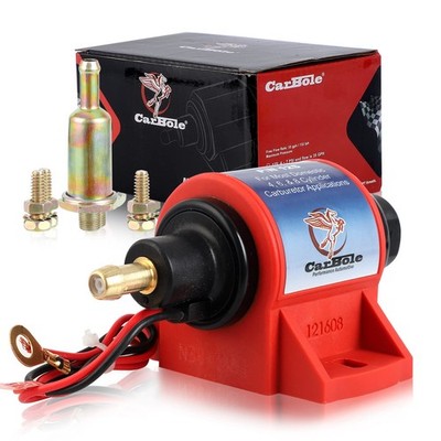 Micro Electric Gasoline Fuel Pump Universal 5/16 inch Inlet and Outlet 12V 12...