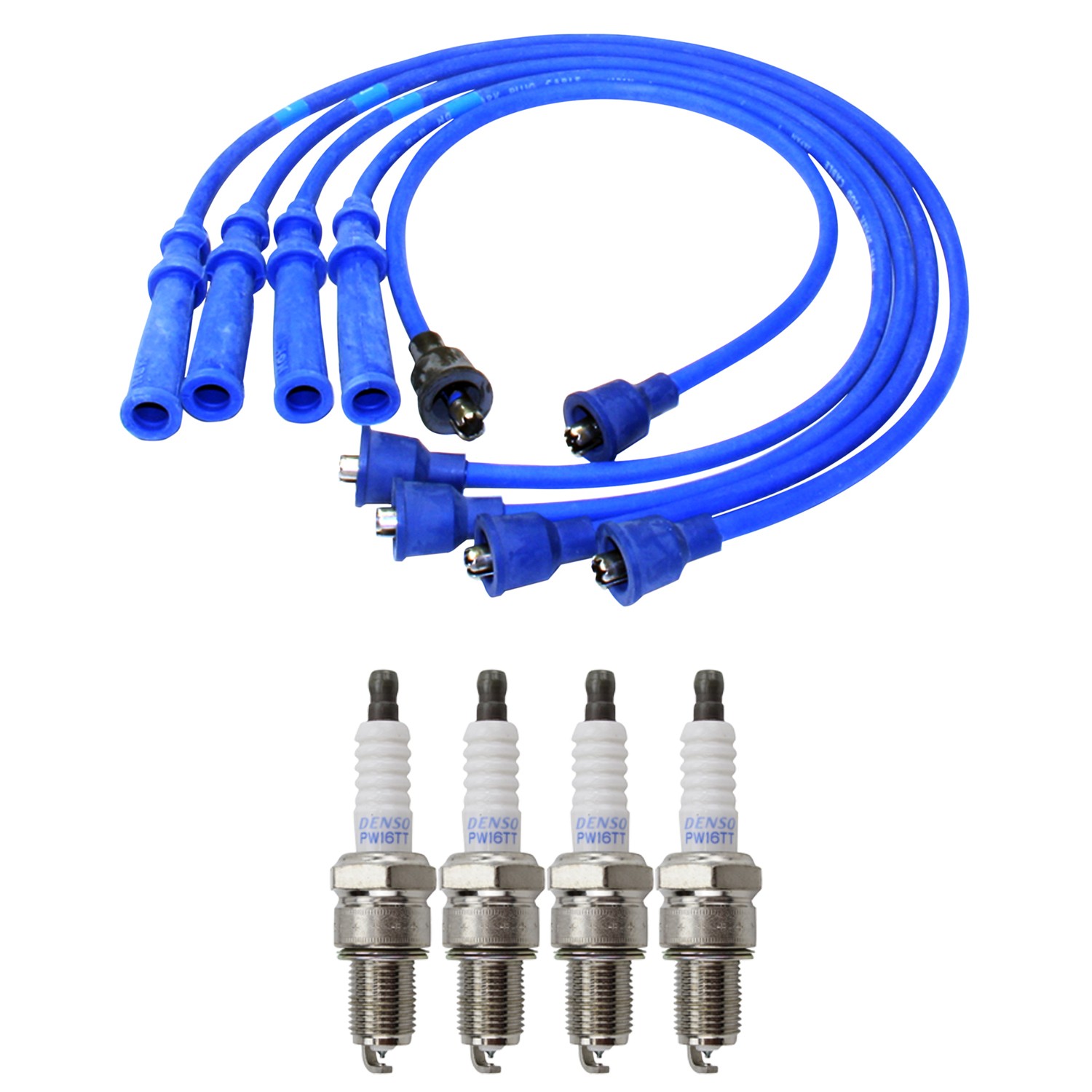 NGK Wire Set  Denso 4 Platinum TT Spark Plugs Kit for Sidekick Tracker L4 89-91