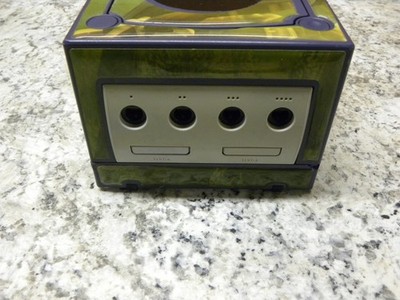 Nintendo GameCube Console - Purple (Indigo) w/ Zelda Skin TESTED