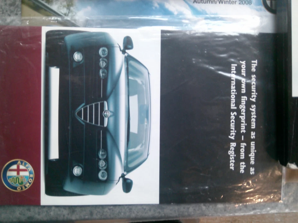 2008-2013 ALFA ROMEO MITO СПРАВОЧНИК ВЛАДЕЛЬЦЕВ, РУКОВОДСТВО, БУМАЖНИК УПАКОВКА - Изображение 4 из 4