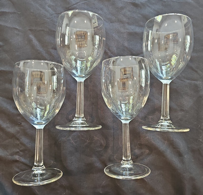 Clear Wine Glasses   Set of 4   Classic Libbey Style Stemware   Everyday Dining