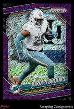 2025 Panini Prizm Prizms Purple Shimmer #129 Jordyn Brooks 08/15 DOLPHINS