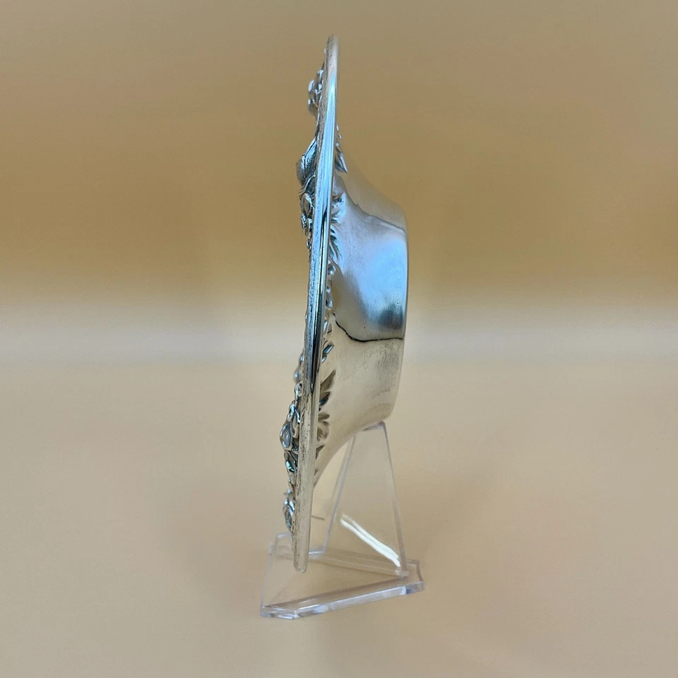 Antiguo plato de caramelo floral de plata esterlina de principios del siglo XX Kirk & Son Foto 3 de 4