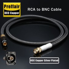 Hi-end Digital Coaxial Cable 75 Ohm S/PDIF Gold RCA to BNC Hifi Audio Cable