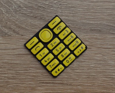 Original NOKIA ASHA 206 Tastatur - NEU, gelb