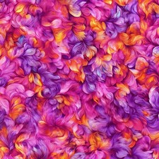 45" Flutterwave Tangerine Sunset Fabric 100 Cotton Digital Print By The Yards