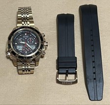 Citizen ProMaster Watch Mens Analog Quartz Solar Eco Drive Black Dial