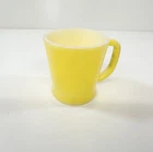 Fire King Anchor Hocking Yellow Milk Glass Coffee Cup Mug Vintage G7