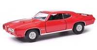 Welly 1969 Pontiac Gto Orange MaßStab 1:34 1:39 4,5 Zoll Diecast Auto In Box