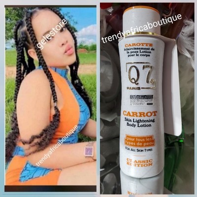 Q 7 Paris CARROT SKIN LIGHTENING Body Lotion  300ml X 1. all Skin Types.