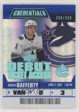 2019 Upper Deck Credentials Debut Ticket Access /999 Tier 1 Brogan Rafferty 00jz