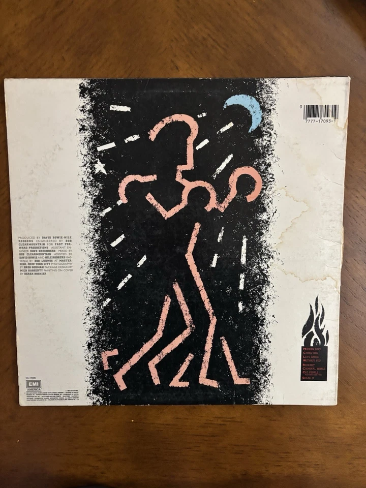 David Bowie-Let’s Dance Vinyl LP Record 1983 Album - Image 2 of 4