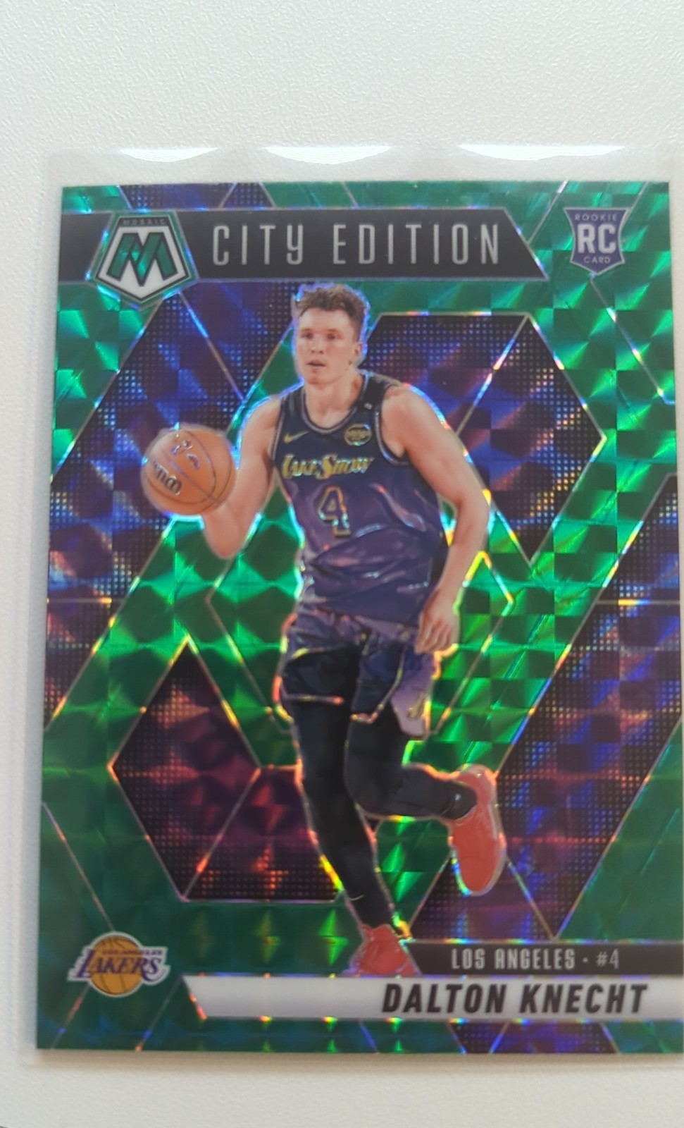 2024-25 Panini Mosaic - City Edition Dalton Knecht #271 Green Mosaic Prizm (RC)