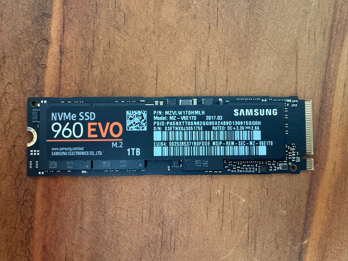 Samsung 960 EVO NVMe SSD m.2 1TB | eBay