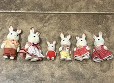Epoch Calico Critters Sylvanian Families Chocolate Bunny Rabbit Family Figures 6