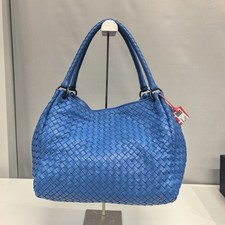 Bottega Veneta BV Medium Intrecciato Hobo Shoulder Bag Bright Blue Nappa Leather