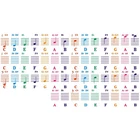 2X(Piano Sticker Transparent Piano Keyboard Sticker 49/54/61/88 Key8773