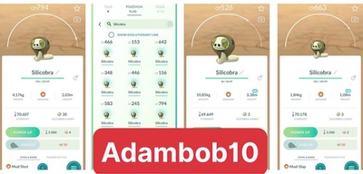 #ad #ad Pokémon Go NON Shiny Silicobra Size XXL Size XXS x1 x10 Mini PTC $1.90