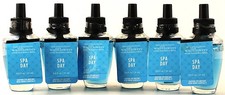 QTY 6 - Bath Body Works SPA DAY Wallflowers Home Fragrance Oil Refills