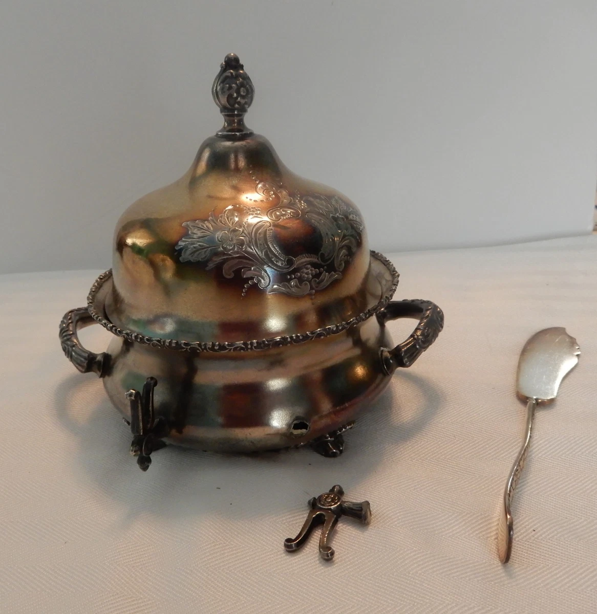 Forbes Silver Co In Antique Us Silver-Plated Butter Dishes for