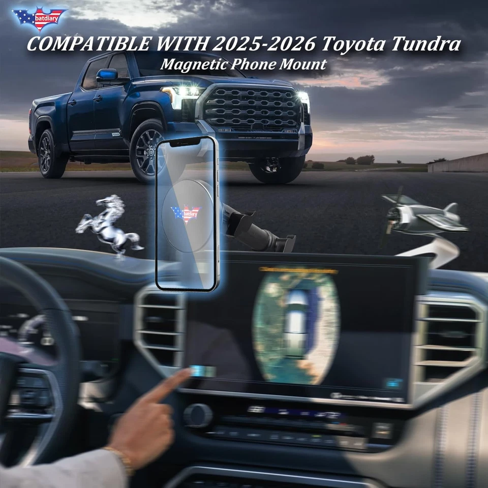 Suporte magnético para telefone celular 2025-26 Tundra Sequoia Dash Mount - Imagem 4 de 4