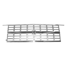 New Chrome Silver Center Grille Fits 1989-1991 Chevy Fullsize Rv 104-01305