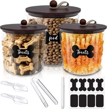3 Pack Airtight Dog Food Storage Container, Dog Treat Container Dog Food