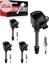 Ignition Coil Pack UF781 with Iridium Platinum Spark Plugs -4-Piece Set, Compati