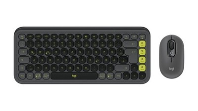 Logitech POP Icon Combo Tastatur-Maus Set, QWERTZ, Bluetooth, Graugrün