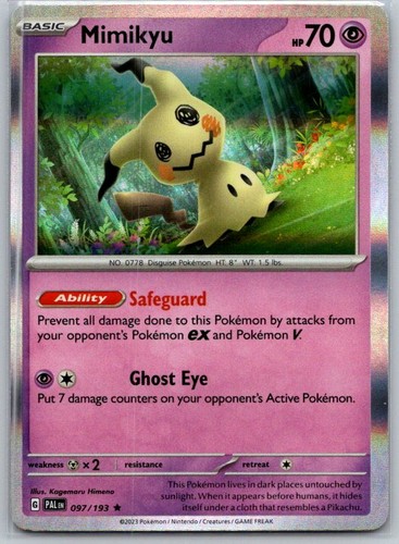 Mimikyu 097/193 Rare Paldea Evolved Pokemon Holo Near Mint