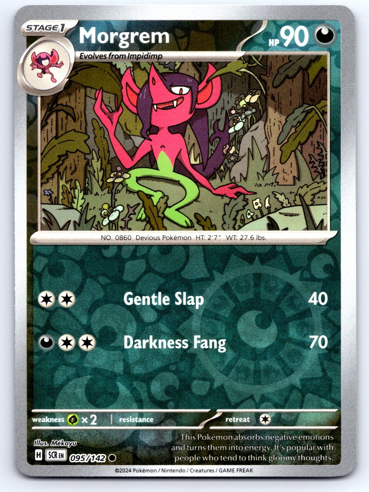Morgrem 095/142 Common Stellar Crown Pokemon Reverse Holo NM