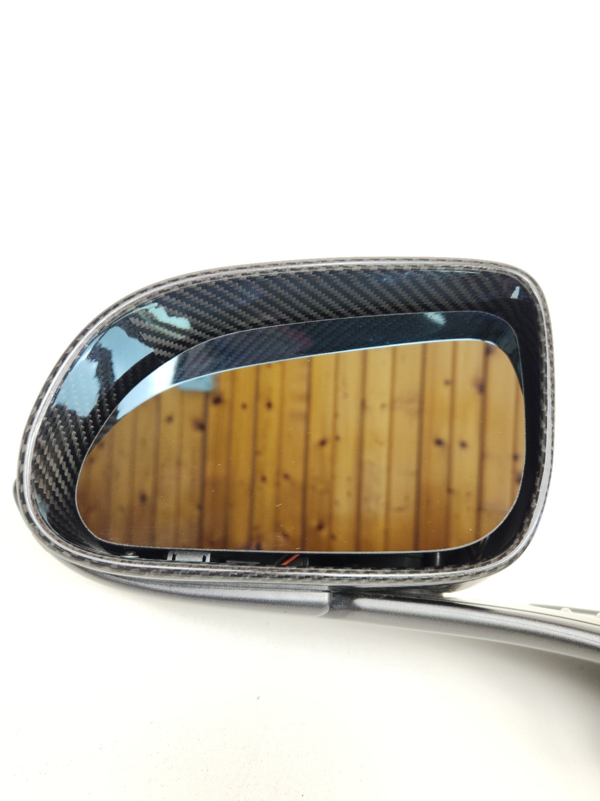 2012-2014 MCLAREN MP4-12C LEFT DRIVER SIDE CARBON FIBER MIRROR OEM 11A6071CP