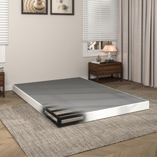 5 Inch Full Size Box Spring, Metal Heavy Duty Mattress Foundation with Fabric Co