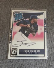 MLB Panini Donruss Optic 2017 Jose Rondon #175 Rookie Auto