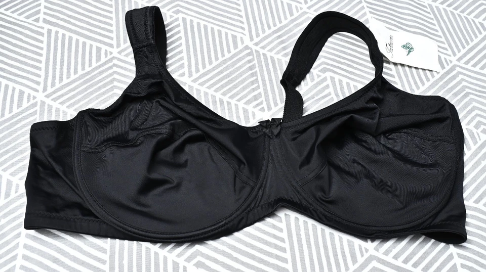 Sujetador Tatiana Negro Talla 44F Nuevo con Etiquetas Vintage 85% Nylon y 15% Lycra/Spandex Foto 2 de 4