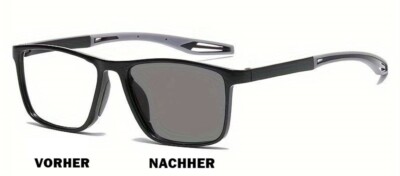 Sonnenbrille selbsttnend mit Sehstrke Photochrom Brille mit Vollrahmen |  eBay.de