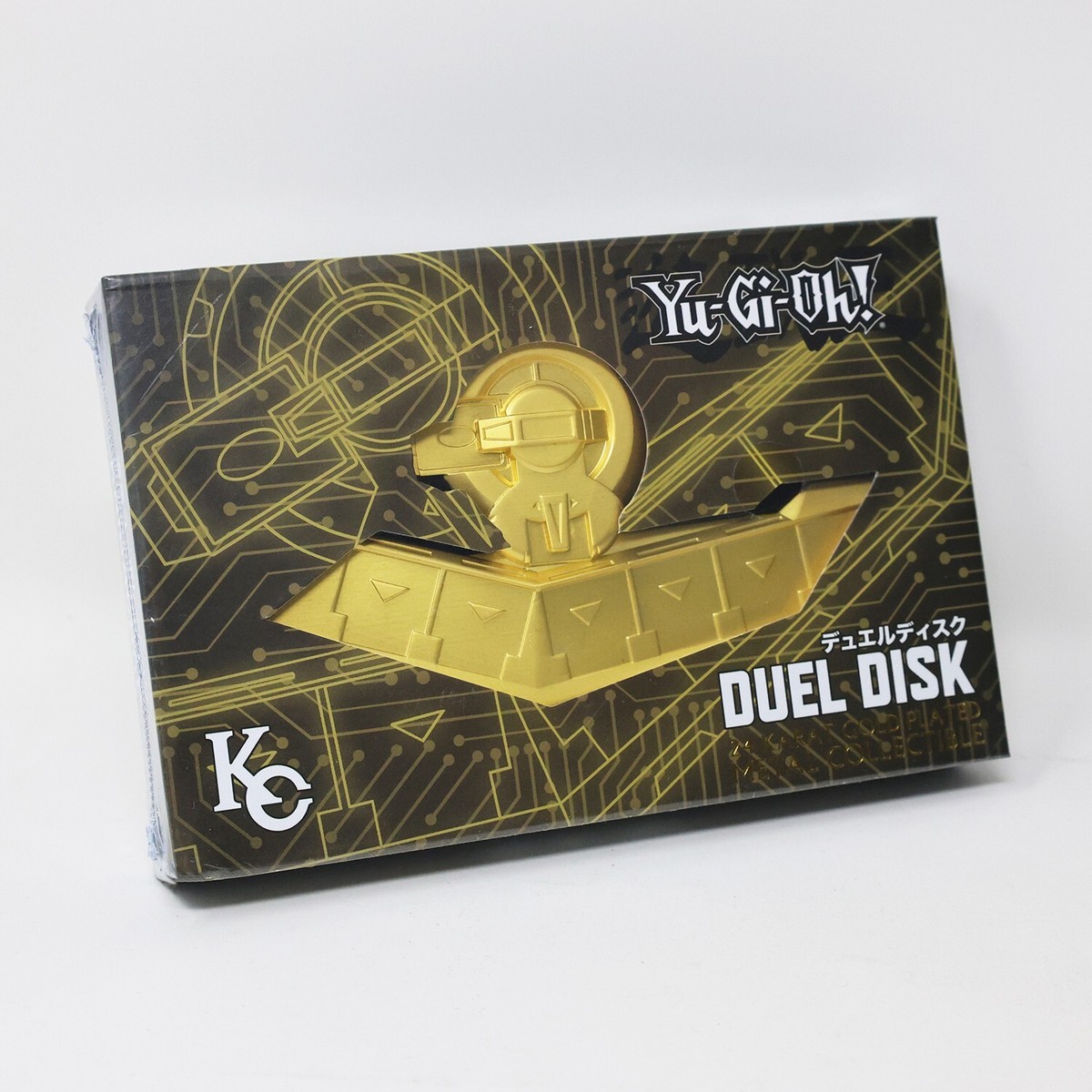 Yugioh Duel Disk Mini Replica Official Konami 24k Gold Plated