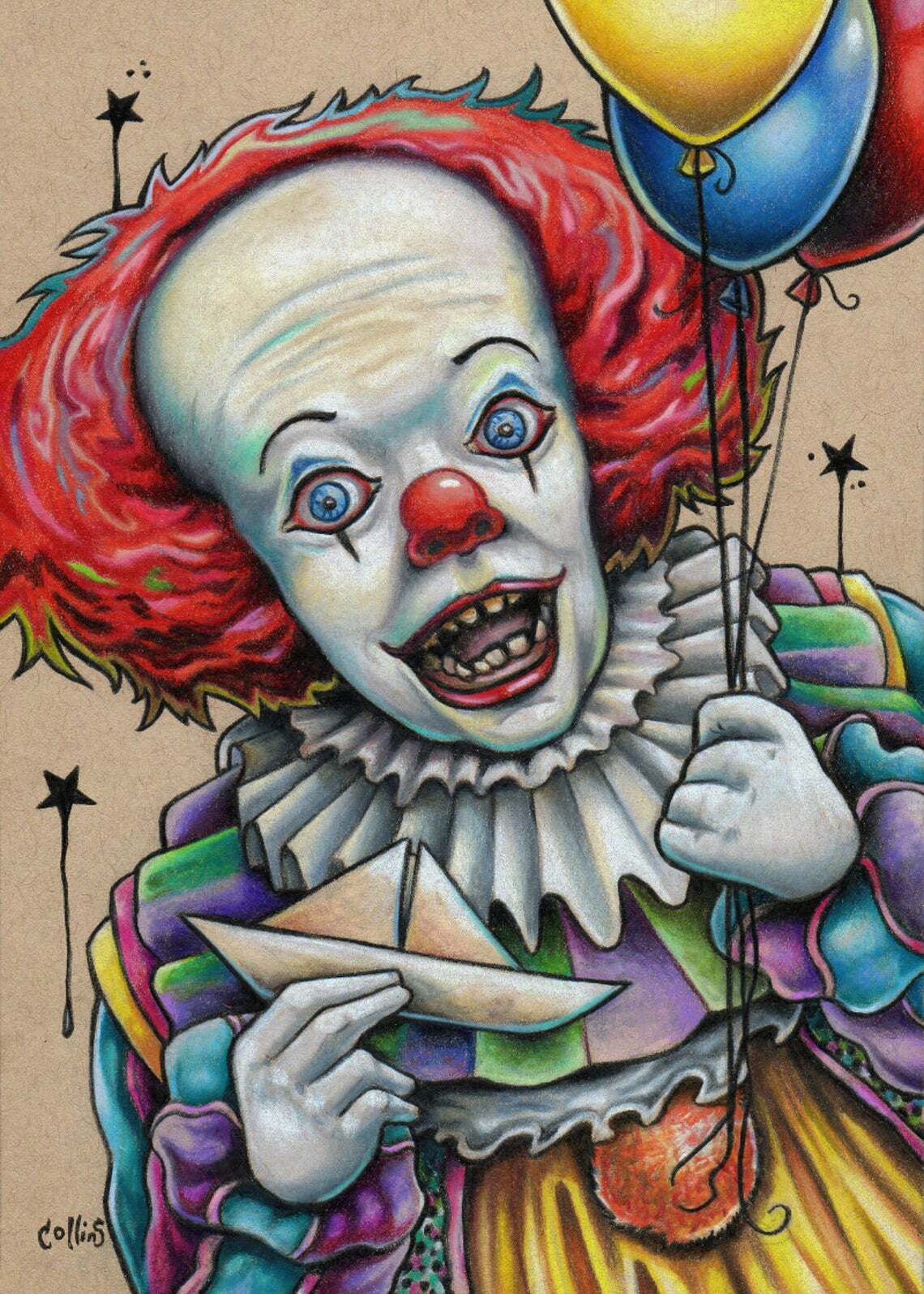 GANYACINEMAART on X: Between drawing and drawing my little #sketch IT  (2017) I love this clow #pennywise #IT #movie #HorrorMovies #drawing  #alternativemovieposter  / X