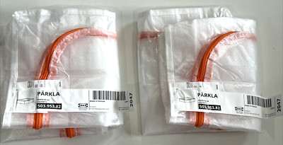 Set of 2 Ikea Parkla Storage Case Bag Bin Zipped Under Bed 503.953.82