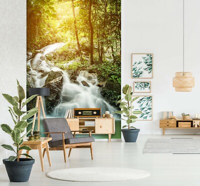 3D Sunshine Woods River ZHU1022 Tapete Wandbild Fototapete Abnehmbarer Zoe