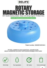 Screwdriver Holder Rotating Base 9 Hole Storage Rack Repair Tool