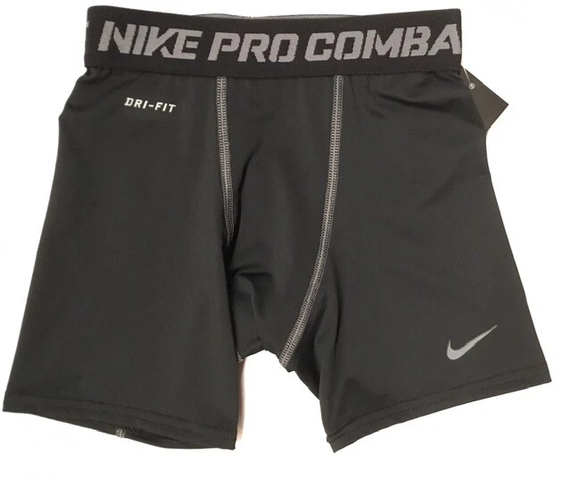 NEW Nike Pro Combat Black Compression Shorts Youth Small